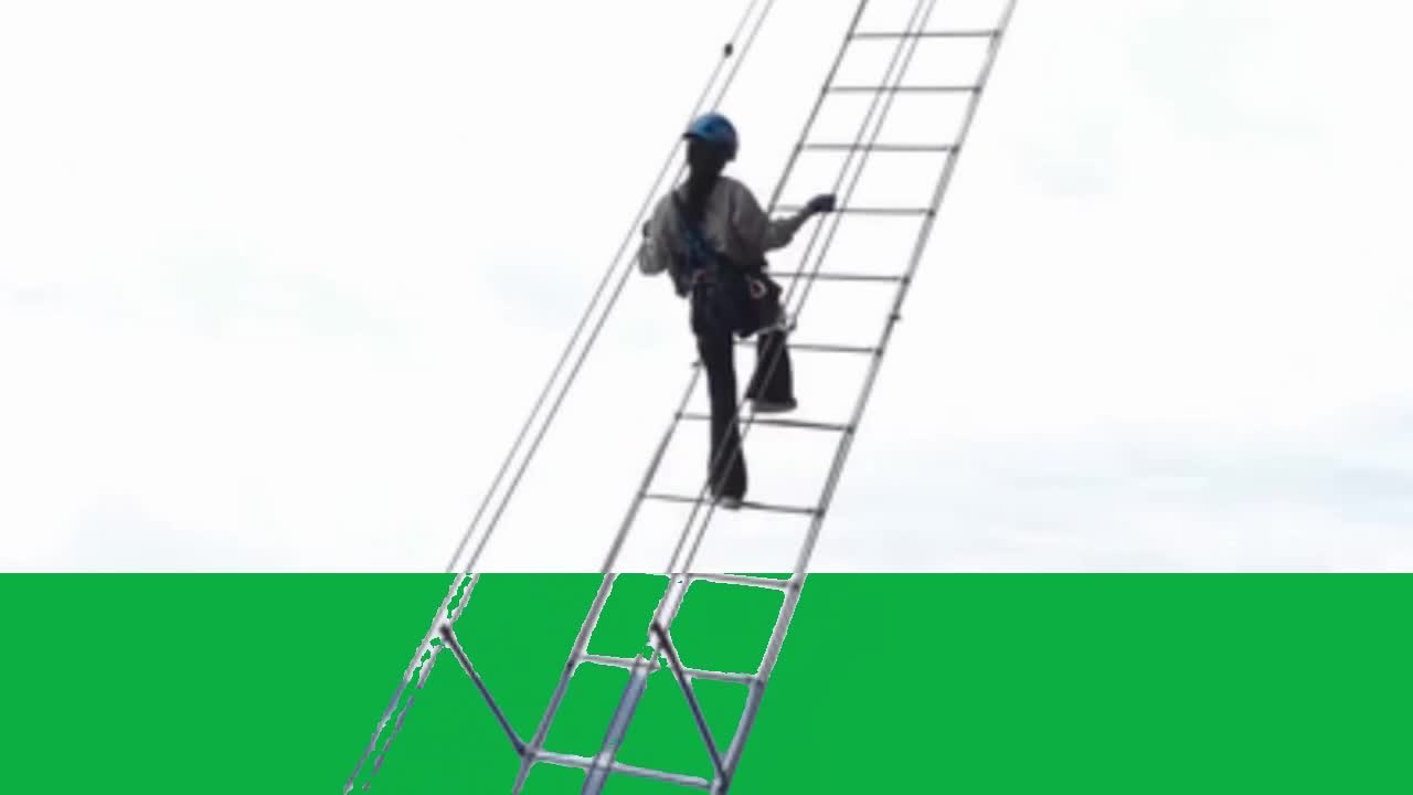 Jinny Climbing Sky Ladder Behind The Scenes (sorry