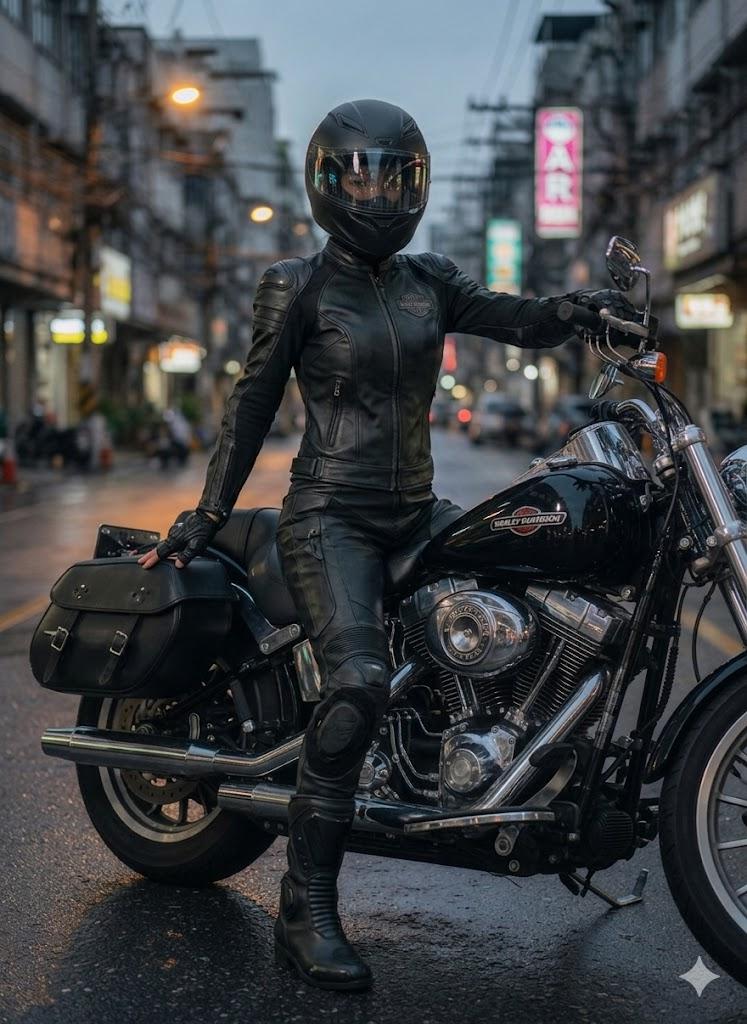  She needs to wear her safety gear. ATGATT ✊