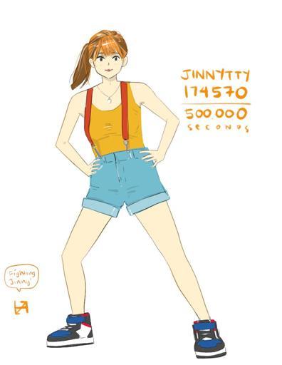 Fighting Jinny! Quick mistty doodle.